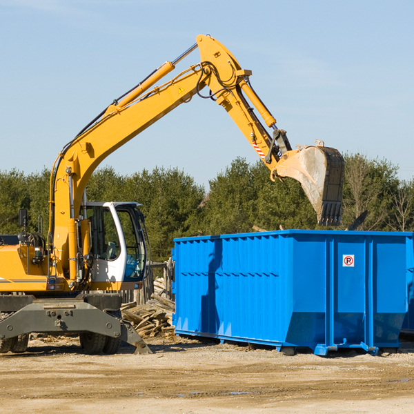 what size residential dumpster rentals are available in Symerton IL